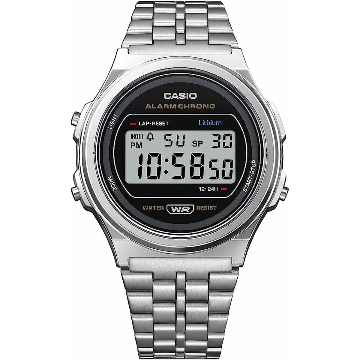 Ceas Unisex Casio  A171WE-1AEF Argintiu (Ø 36 mm) (37,5 mm)