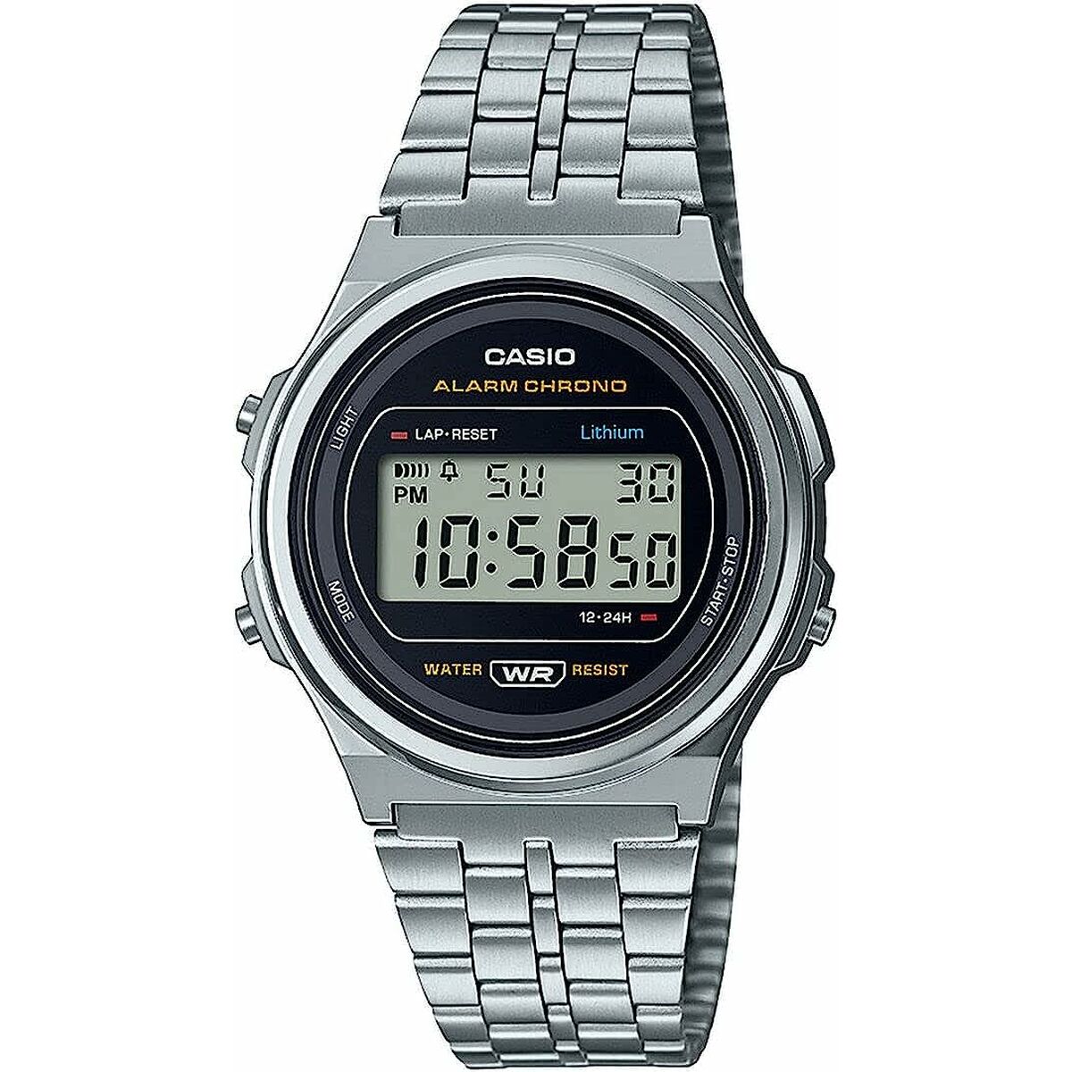 Ceas Unisex Casio  A171WE-1AEF Argintiu (Ø 36 mm) (37,5 mm)