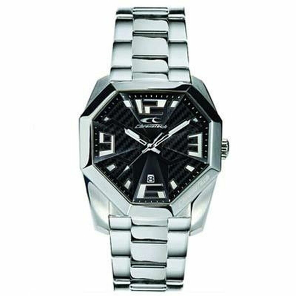 Ceas Bărbați Chronotech RW0083 Negru Argintiu