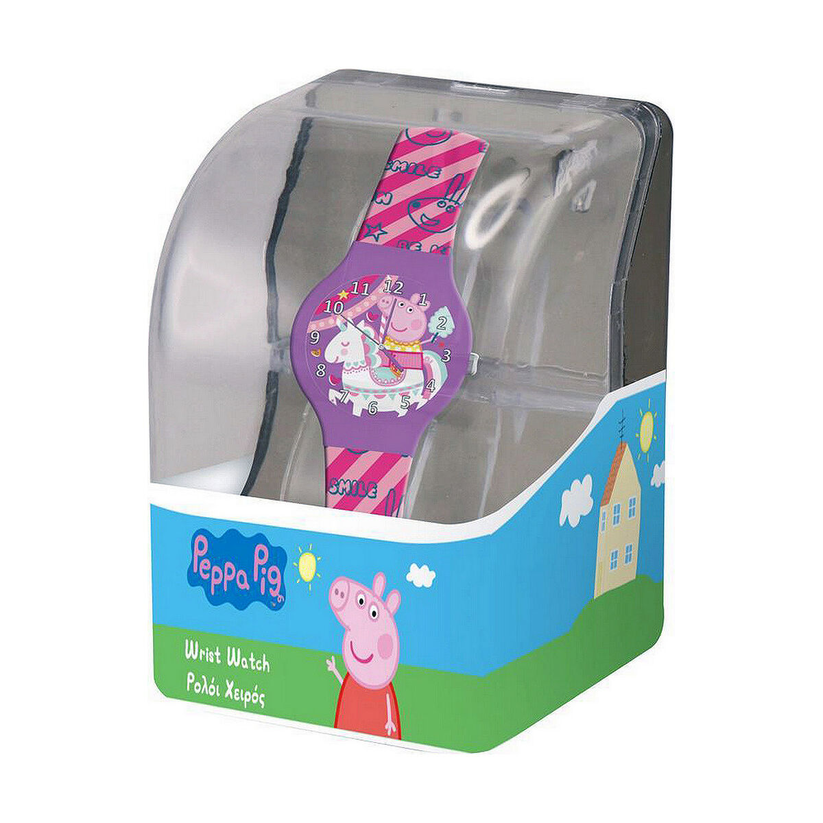 Ceas Copii Peppa Pig 482608 - PLASTIC BOX (Ø 32 mm)