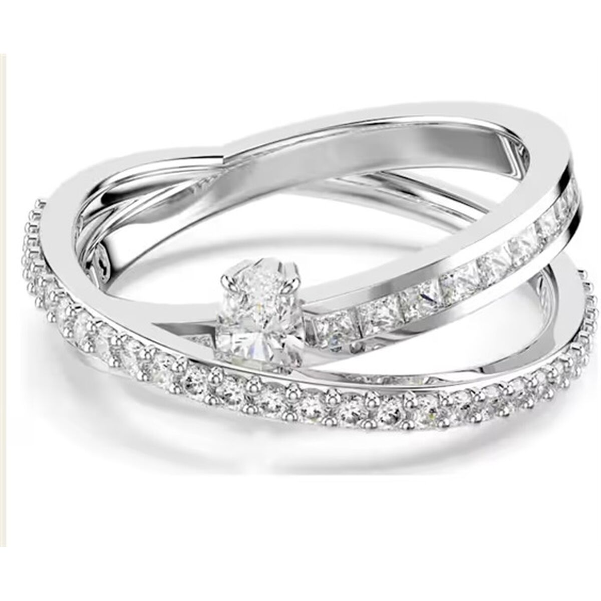 Inel Damă Swarovski 5691230 Argintiu 18