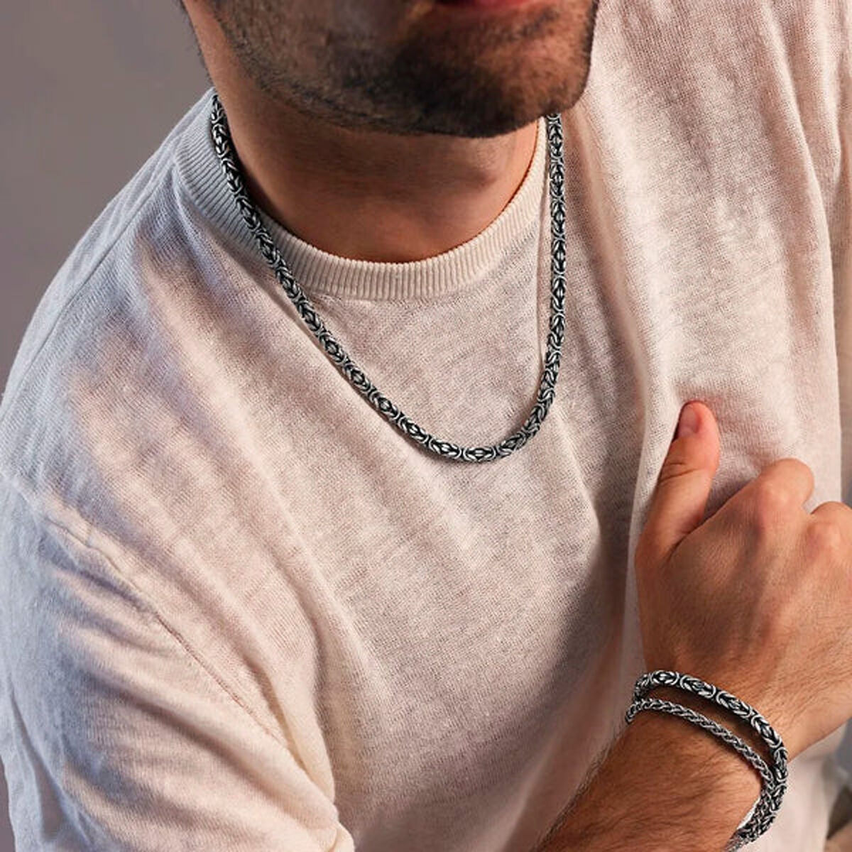 Colier Bărbați Albert M. WSOX00600.S Argintiu