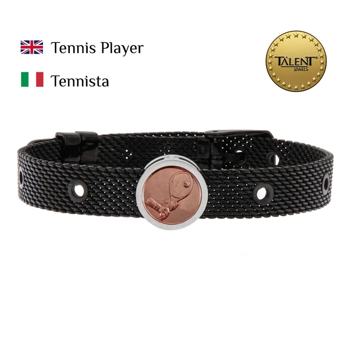 Brățară Unisex Tennis Player Talent Jewels TJA-1-18-02-2-235 Negru