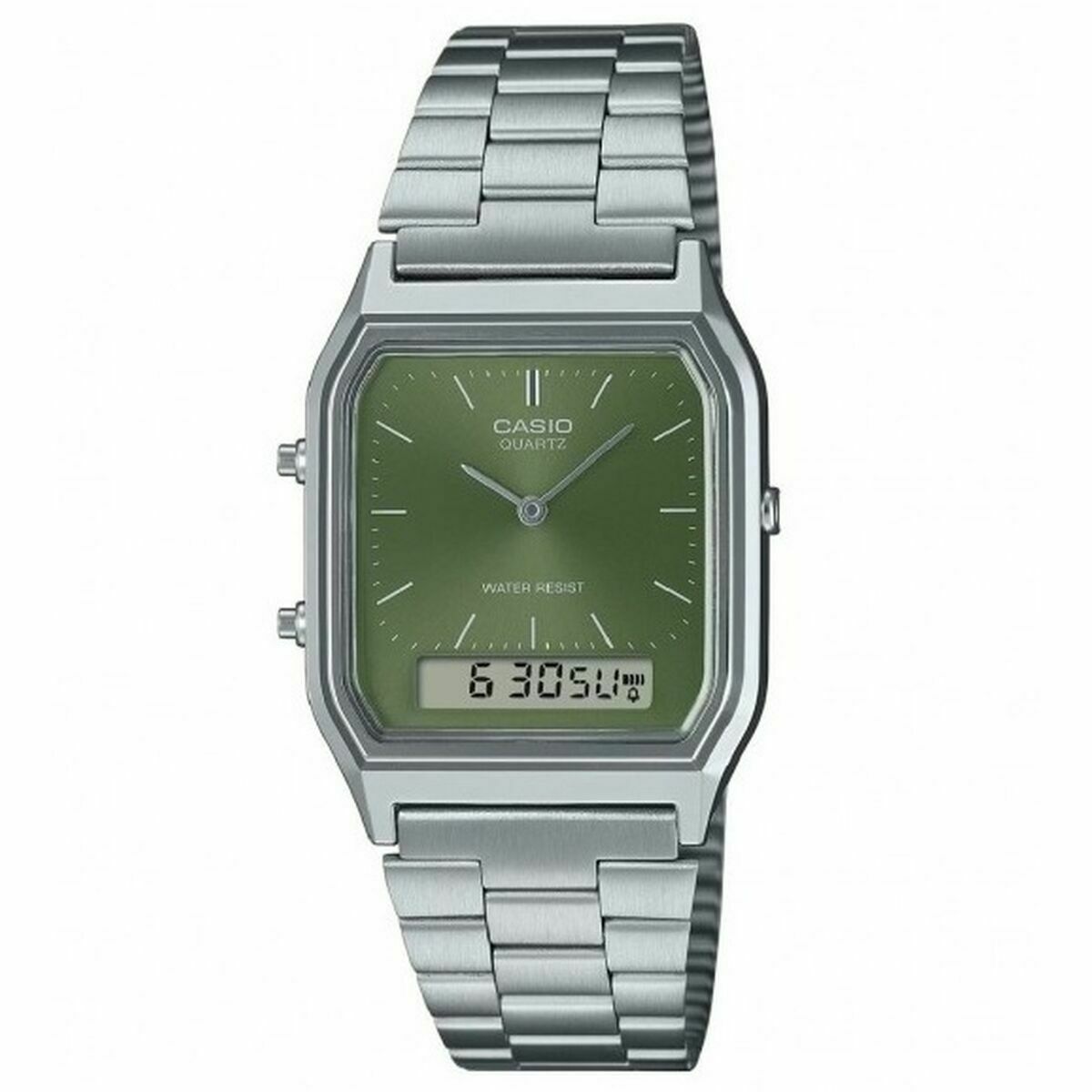 Ceas Unisex Casio EDGY COLLECTION SUNRAY DIAL - GREEN MOSS Verde Argintiu