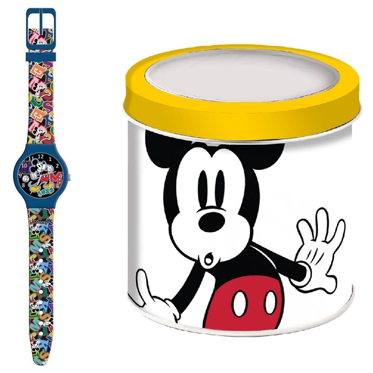 Ceas Copii Mickey Mouse MICKEY MOUSE  - TIN BOX Ø 33 mm