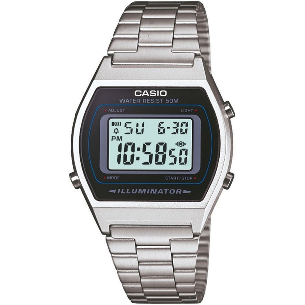 Ceas Unisex Casio ILLUMINATOR - CLASSIC SILVER (Ø 35 mm)