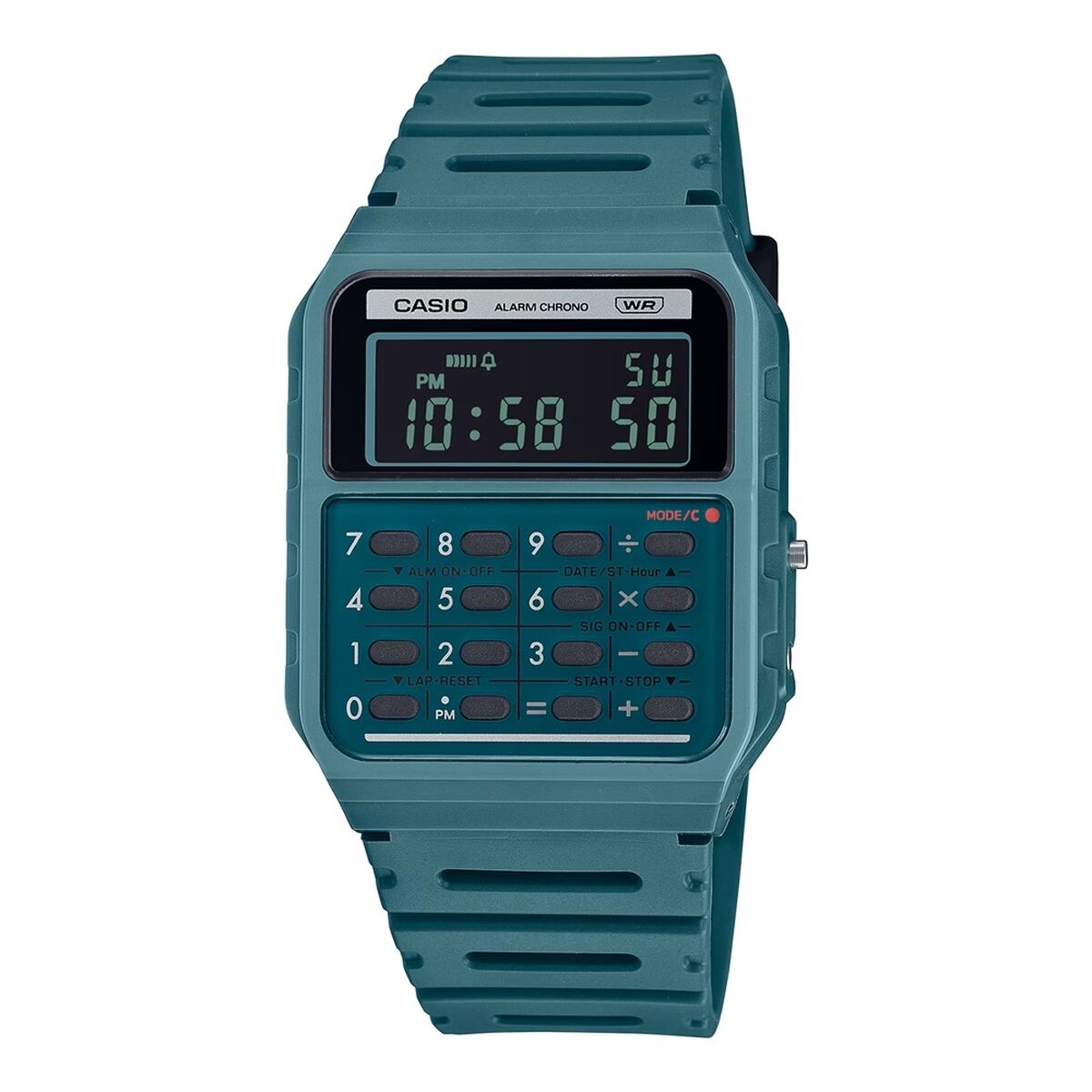 Ceas Bărbați Casio CALCULATOR EDGY COLLECTION - FOREST GREEN
