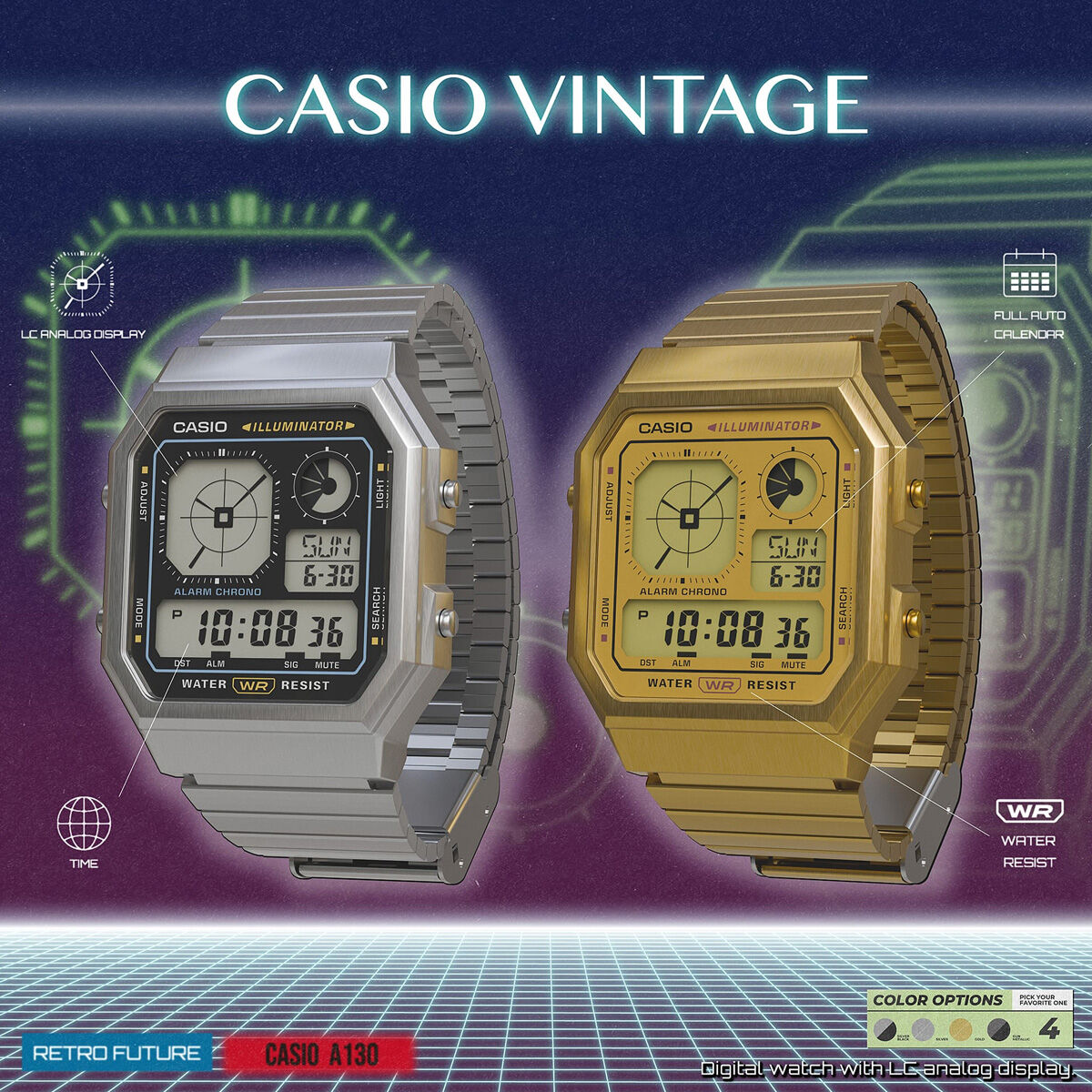 Ceas Bărbați Casio A130WE-1AEF