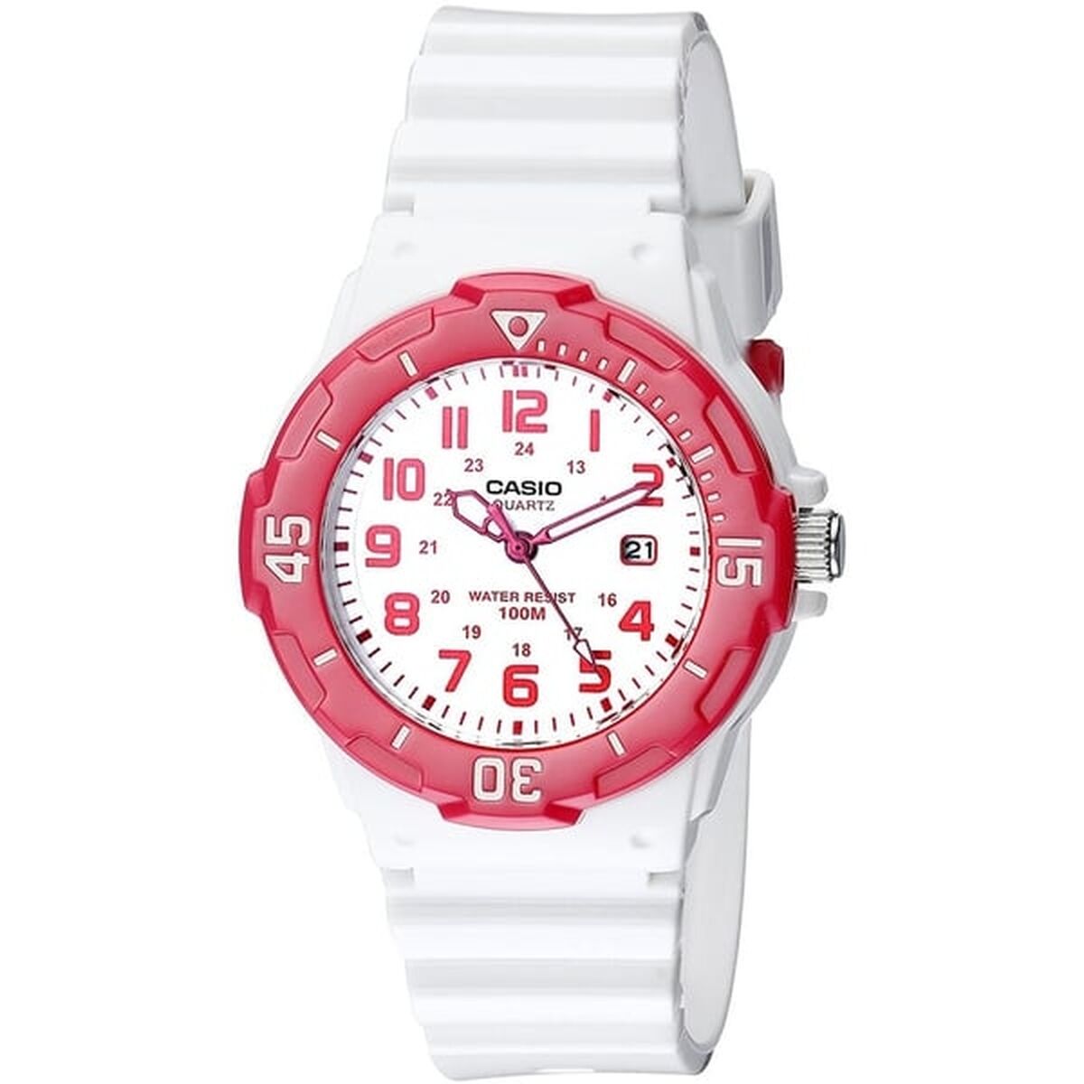 Ceas Damă Casio LADY DIVER - WHITE (Ø 34 mm)