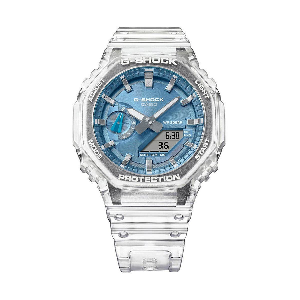 Ceas Bărbați Casio G-Shock BRIGHT METALLIC - LIGHT BLUE (Ø 44,5 mm)