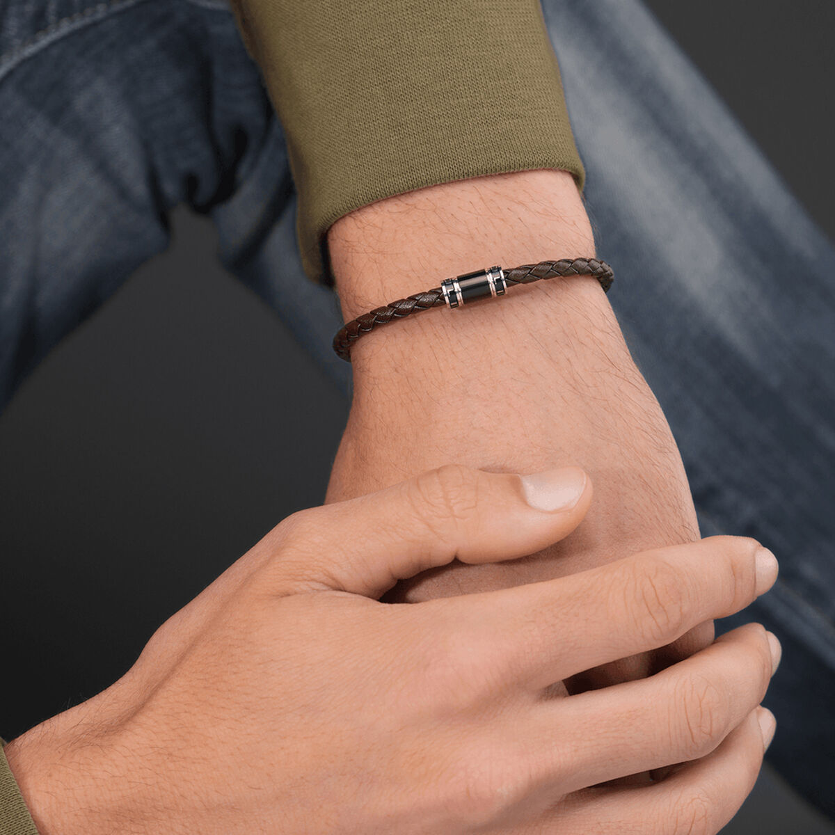 Brățară Bărbați Police PEAGB0079403 Maro