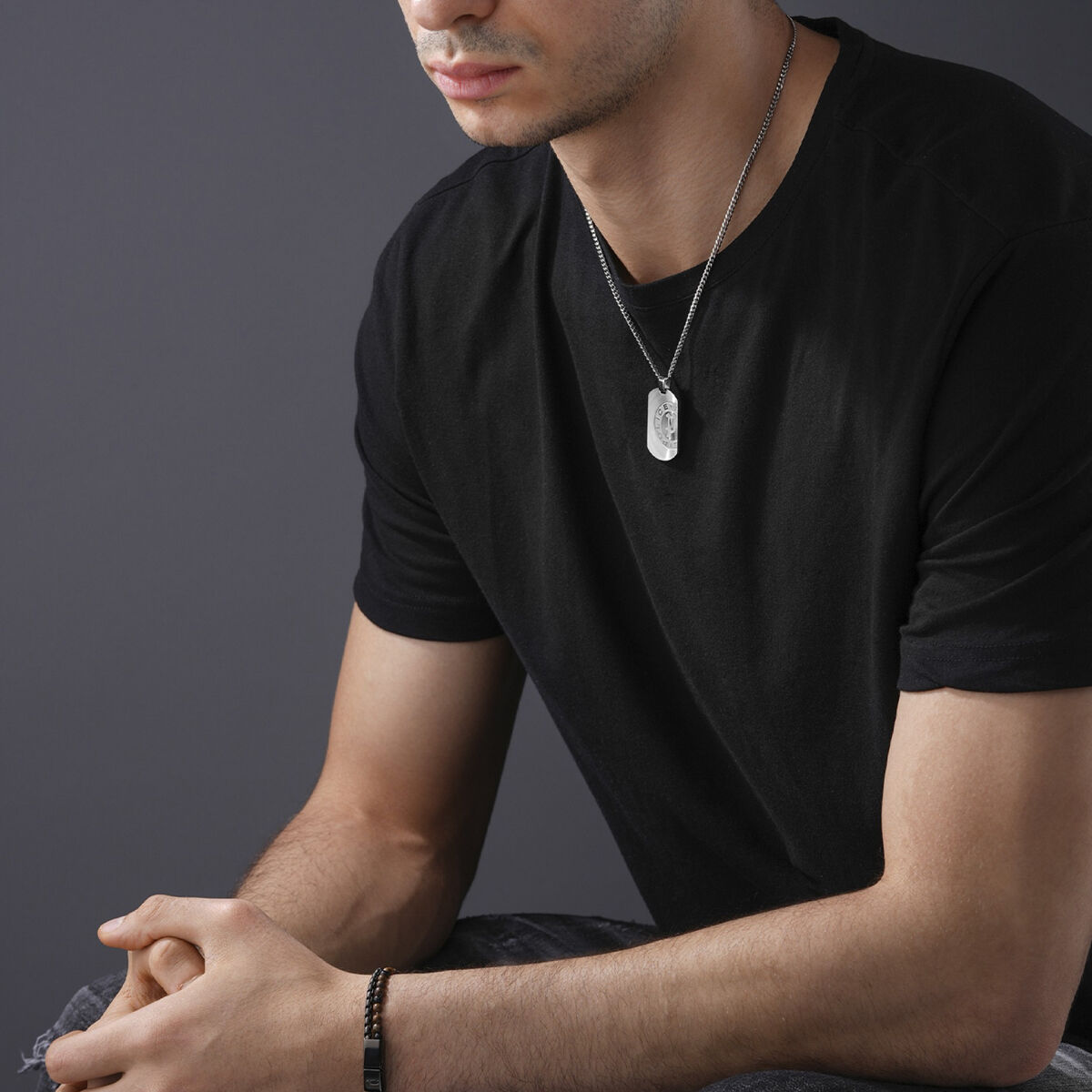 Colier Bărbați Police PEAGN0009603 Argintiu