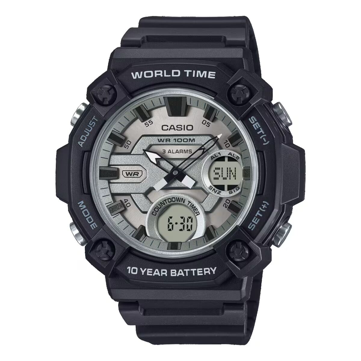 Ceas Bărbați Casio OVERSIZE 10 YEAR BATTERY (Ø 52 mm)