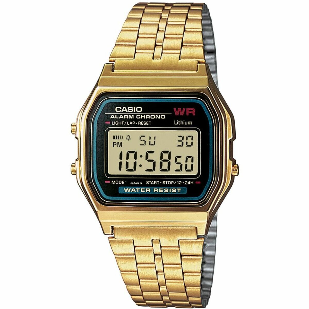 Ceas Unisex Casio A159WGEA-1EF Auriu* (Ø 33 mm) (Ø 34 mm)