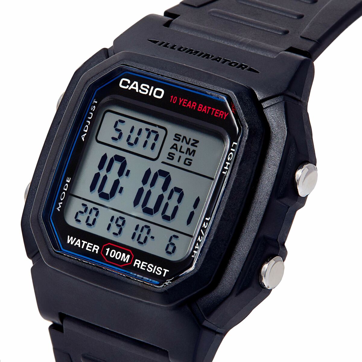Ceas Bărbați Casio DIVER -ILLUMINATOR 10 YEARS BATTERY Negru (Ø 37 mm)