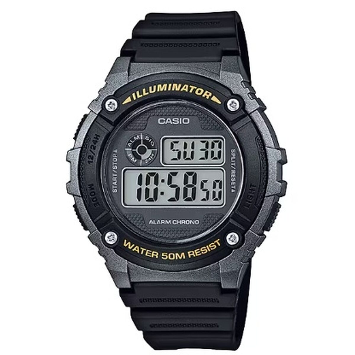 Ceas Bărbați Casio ILLUMINATOR BLACK (Ø 43,5 mm)