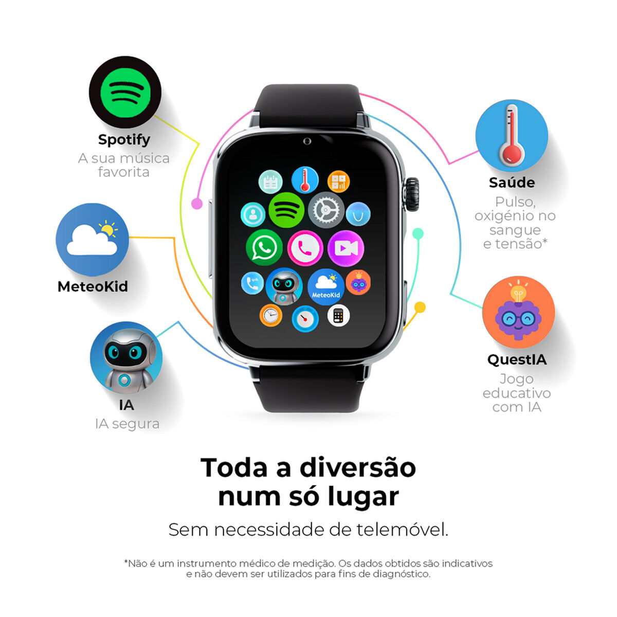 Smartwatch SaveFamily Verde Argintiu