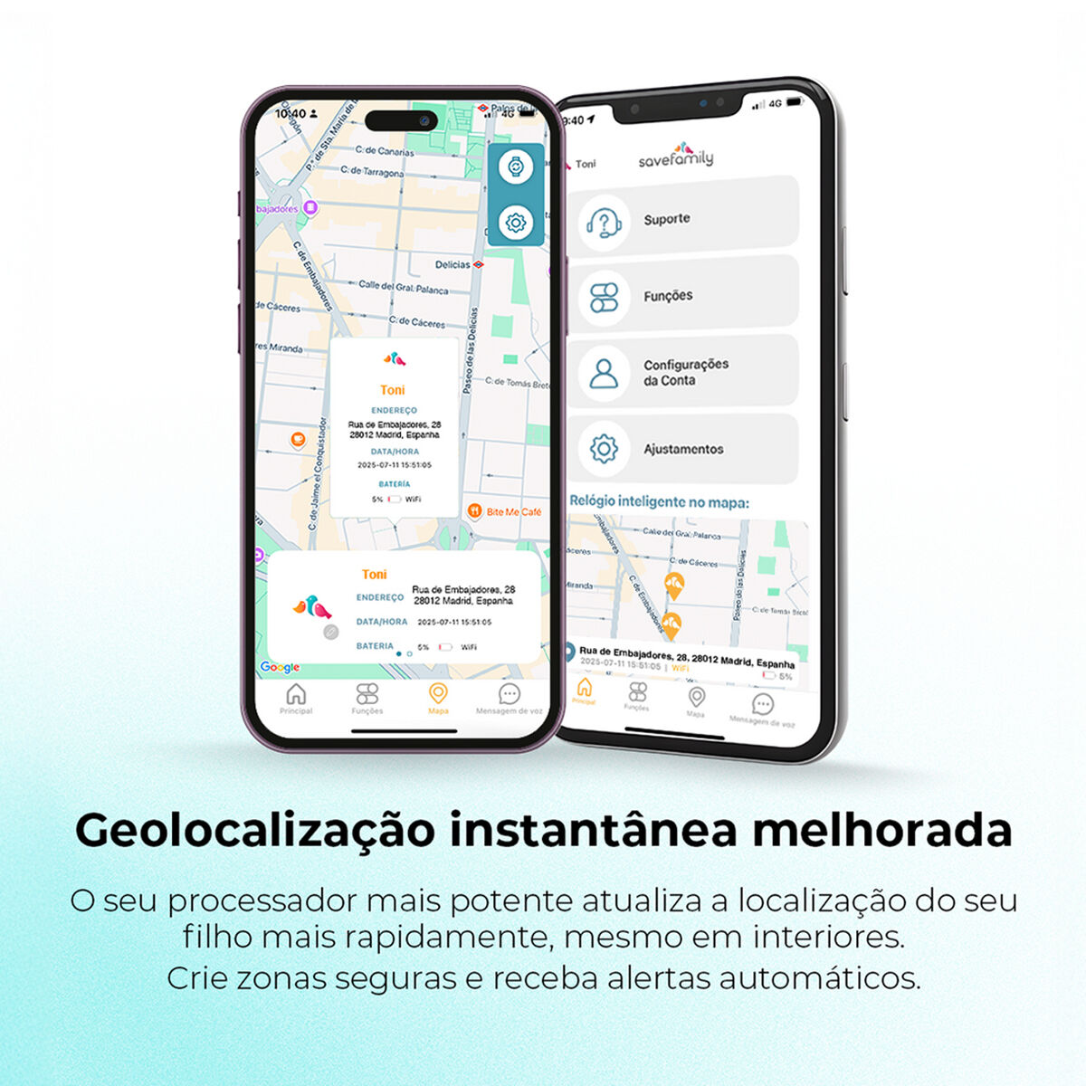 Smartwatch SaveFamily Verde Argintiu