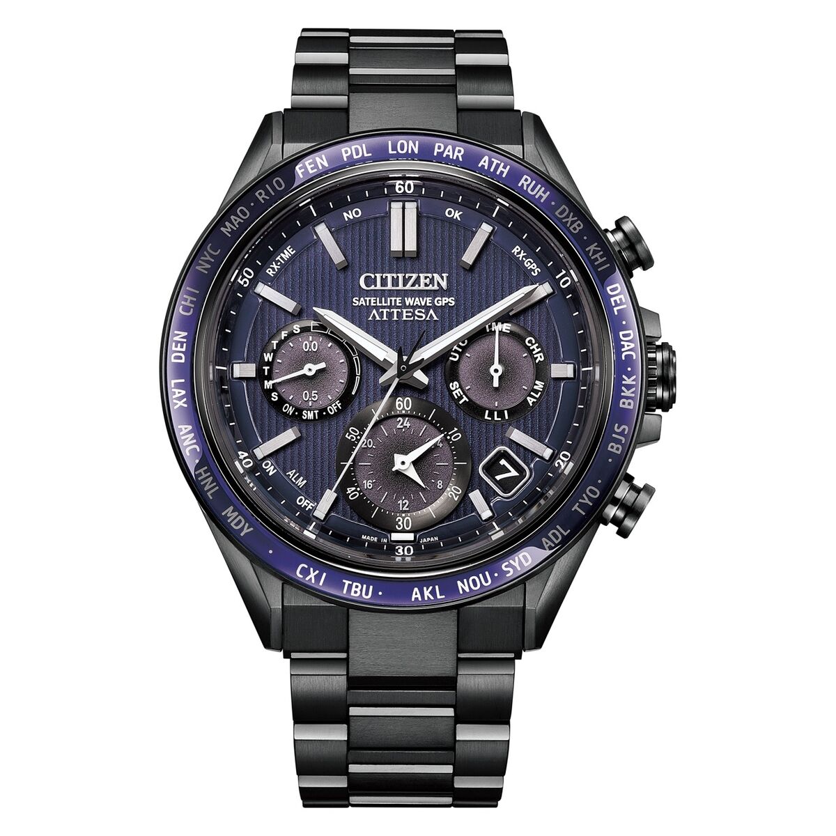 Ceas Bărbați Citizen ATTESA TITANIUM Negru (Ø 44,5 mm)