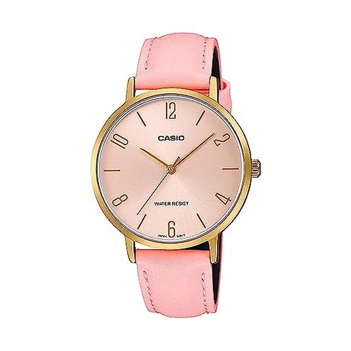 Ceas Damă Casio MINIMAL GOLD, LEATHER - PINK (Ø 34 mm)