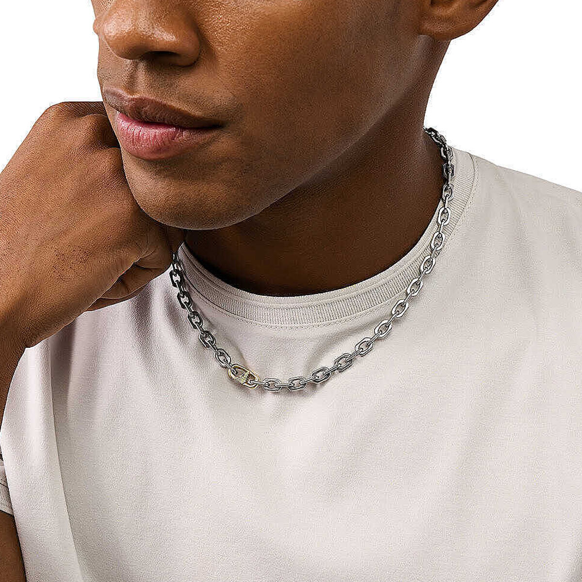 Colier Bărbați Emporio Armani EGS3147040 Argintiu