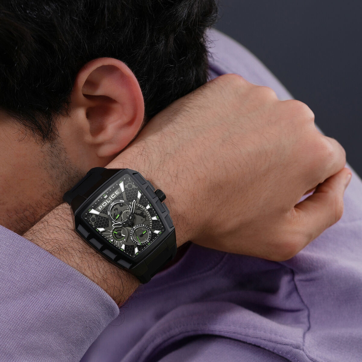 Ceas Bărbați Police PEWGQ0056801 Negru