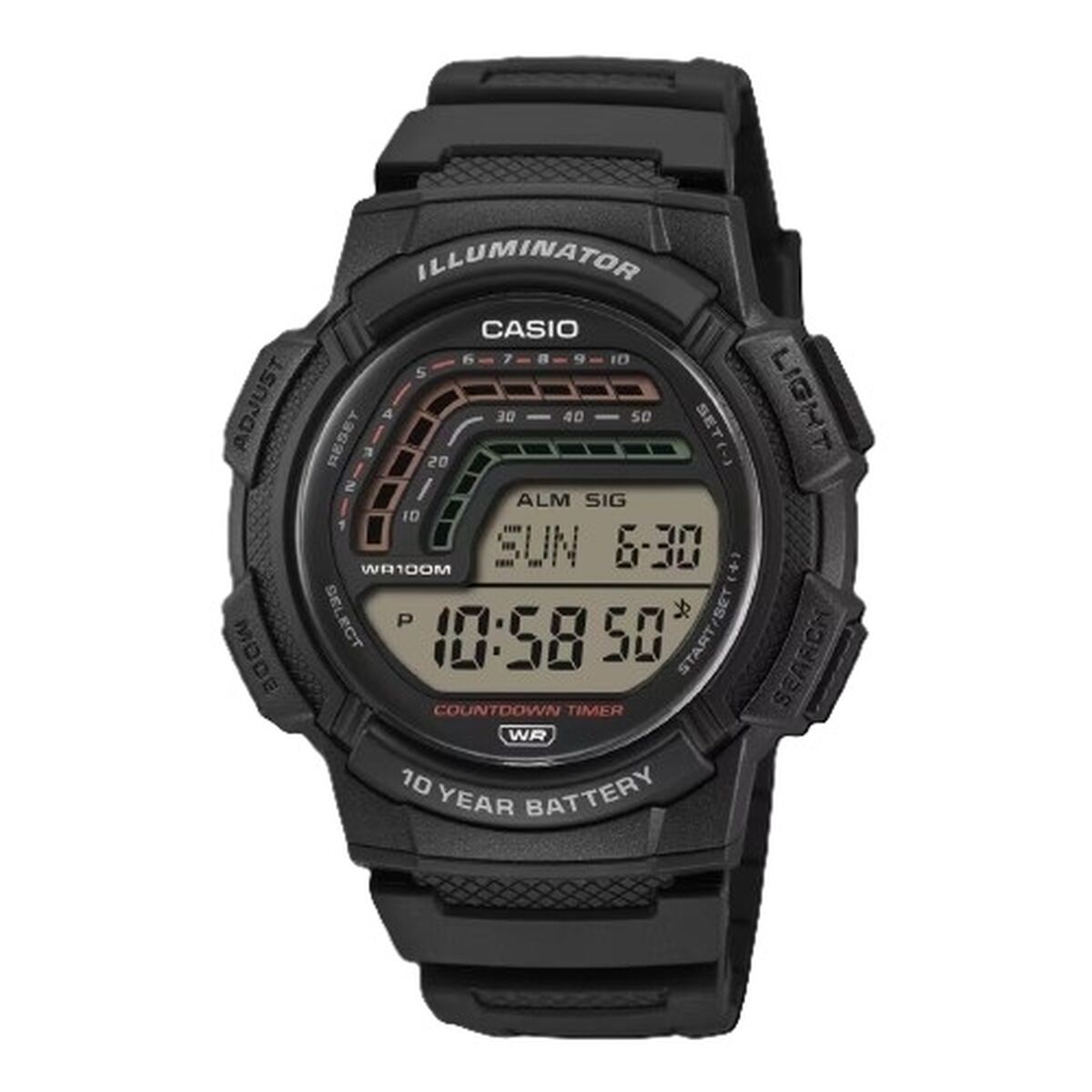 Ceas Bărbați Casio WS-1800-1AVEF Negru