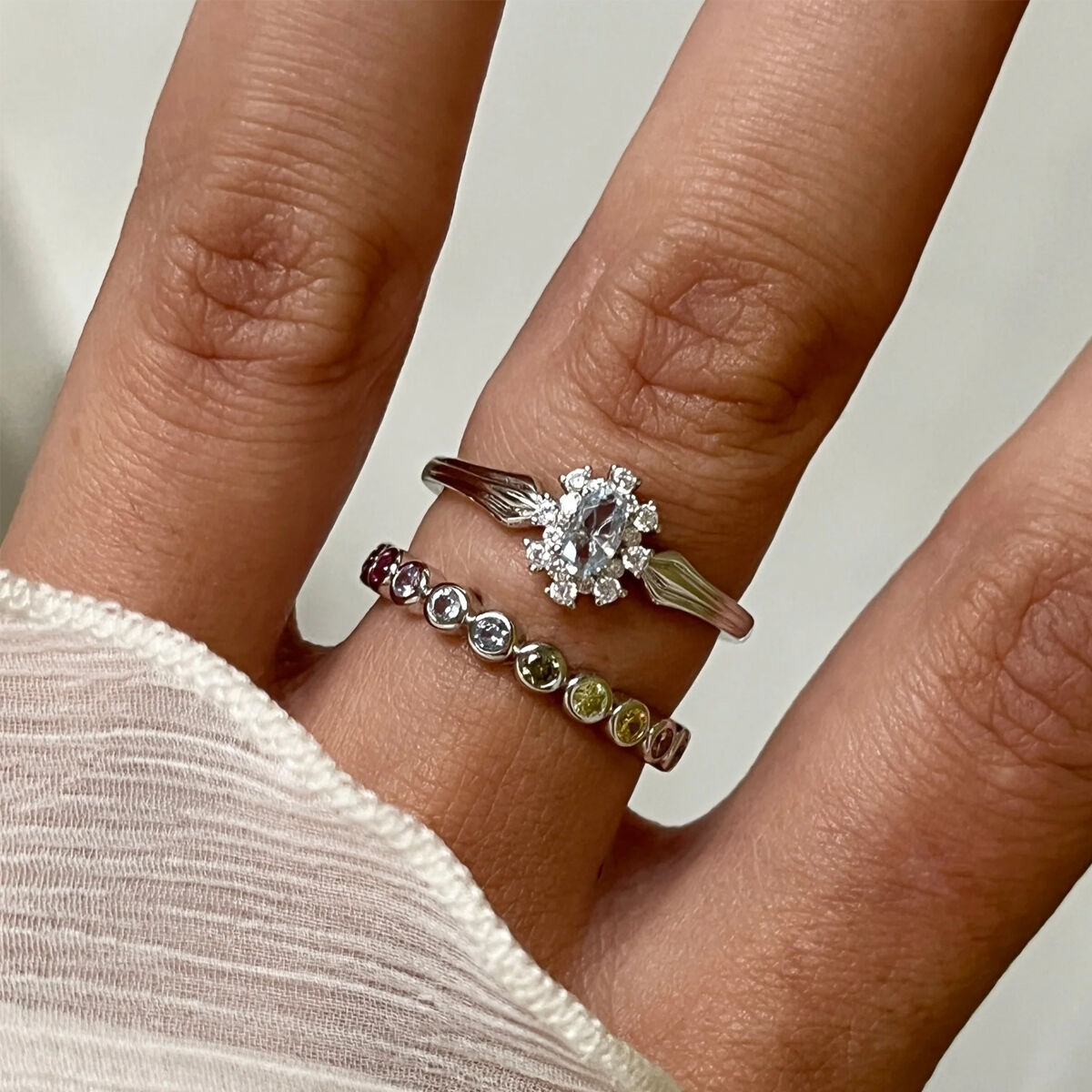 Inel Damă 24KAE 124157S/56 Argintiu