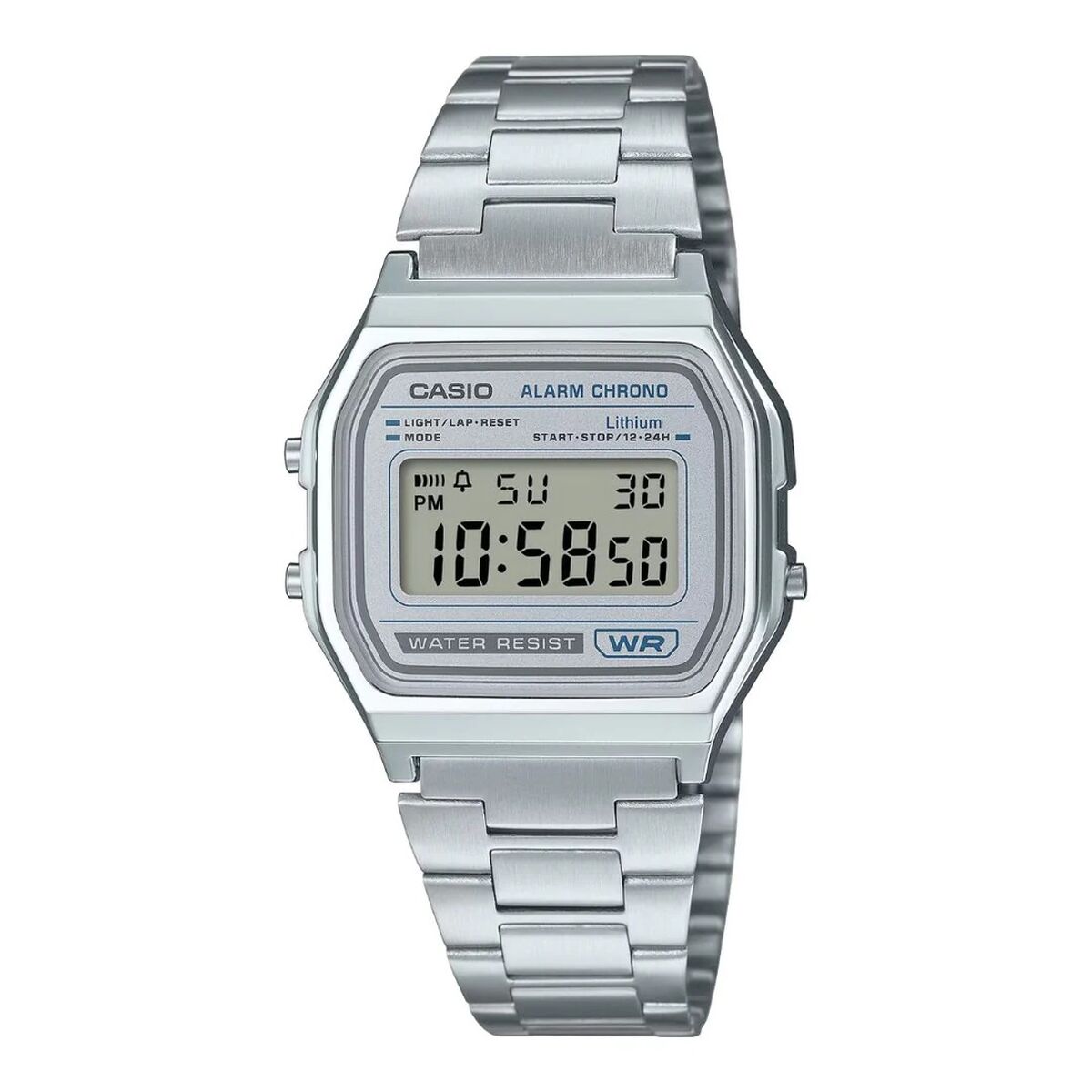 Ceas Bărbați Casio A158WEA-7EF Argintiu (Ø 33 mm)