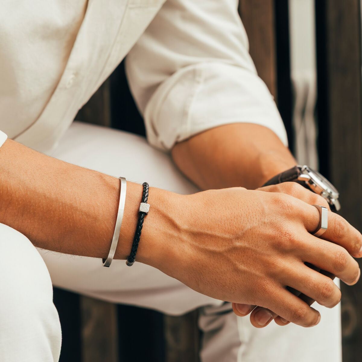 Brățară Bărbați One Jewels OAMB5109LP Negru