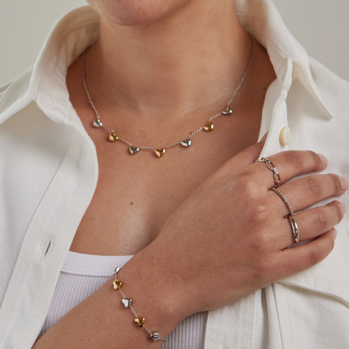 Colier Damă One Jewels OJCHN03T Argintiu