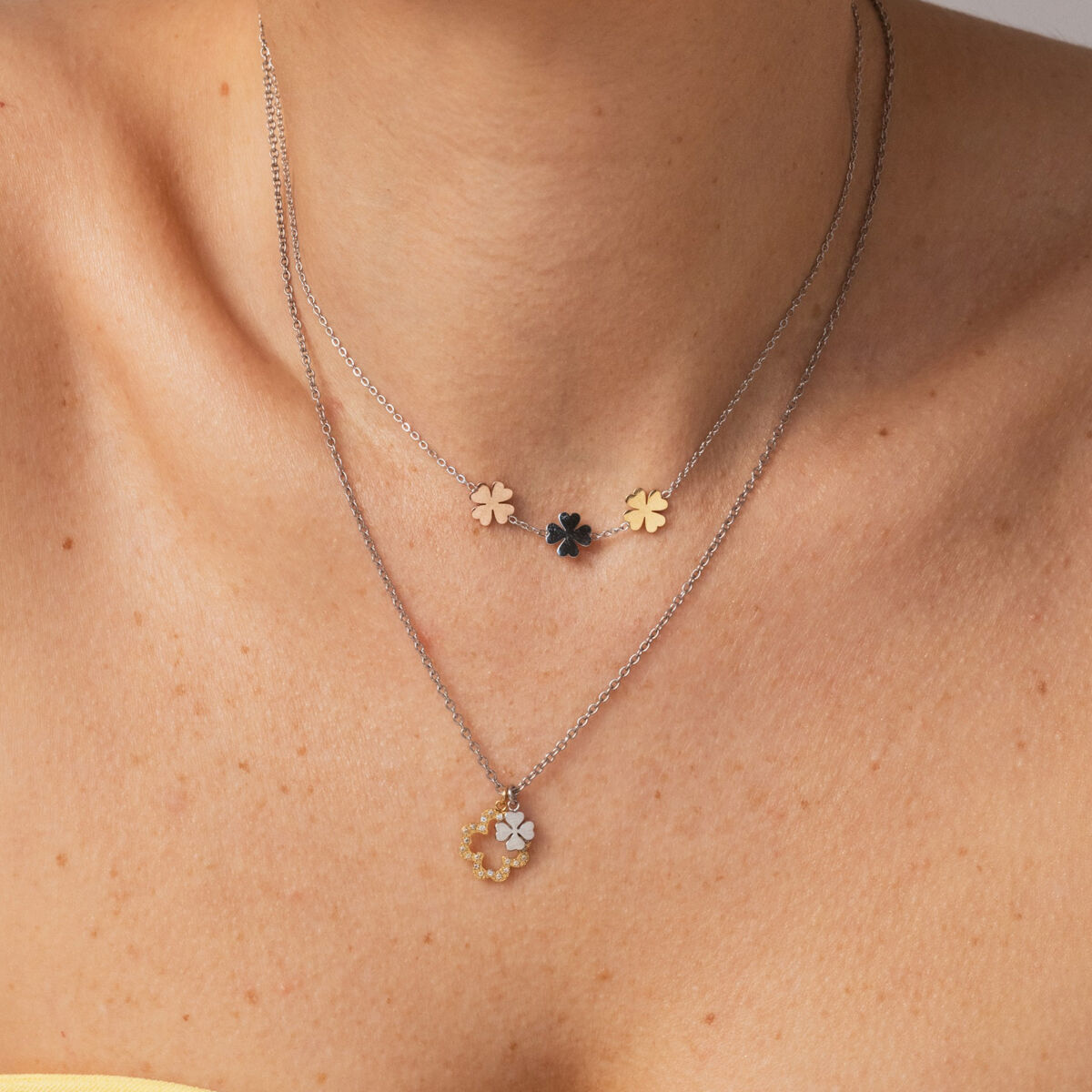 Colier Damă One Jewels OJLFN04SG Argintiu