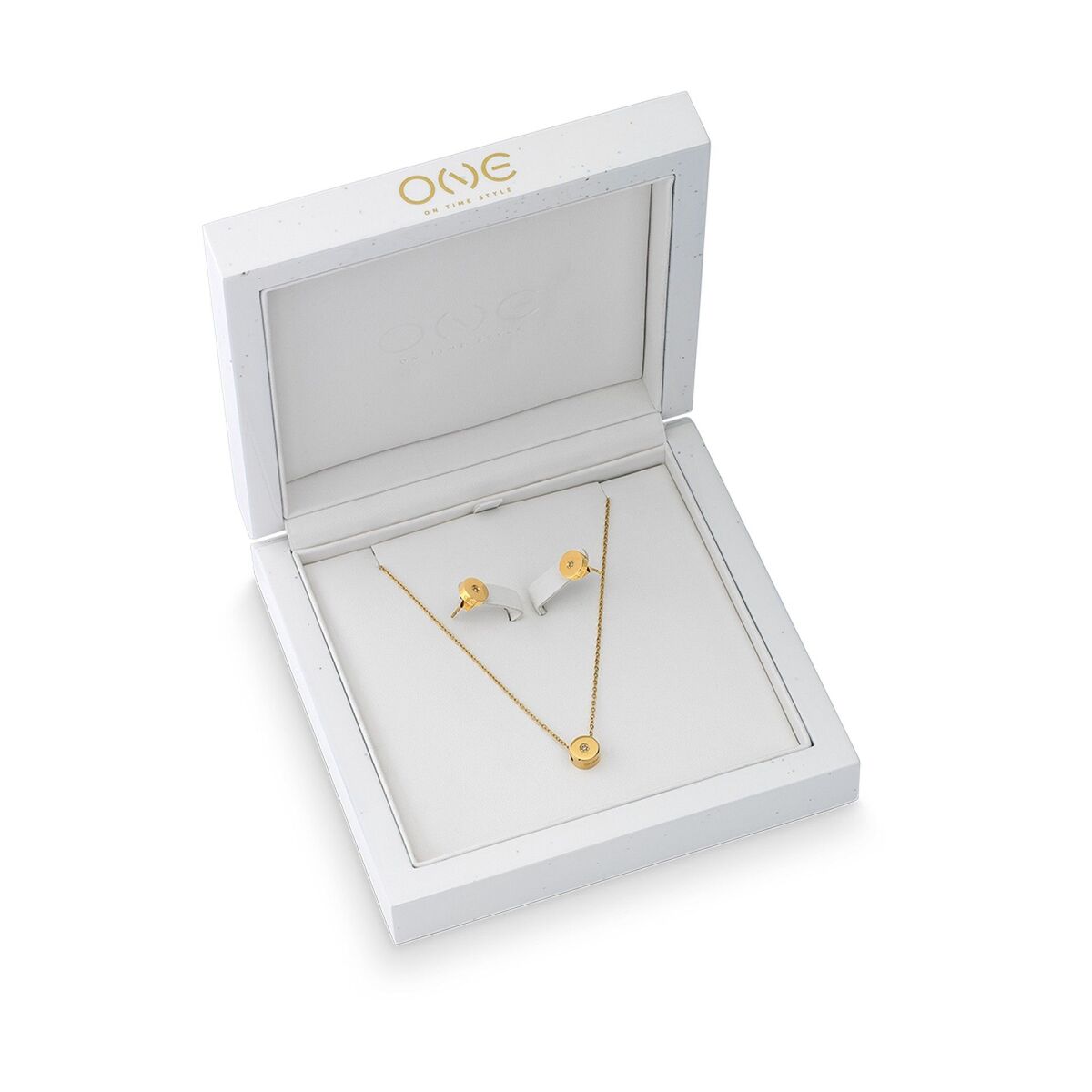 Set Colier și Cercei Damă One Jewels OJDEN01 Auriu*