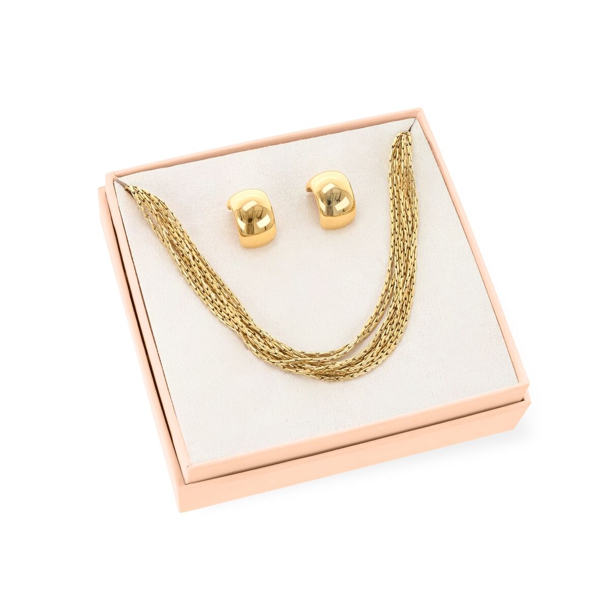 Set Colier și Cercei Damă One Jewels OJSESP01G Auriu*
