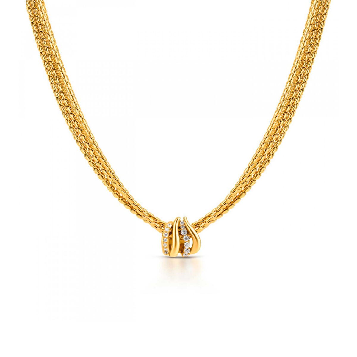 Set Colier și Cercei Damă One Jewels OJSET15G Auriu*