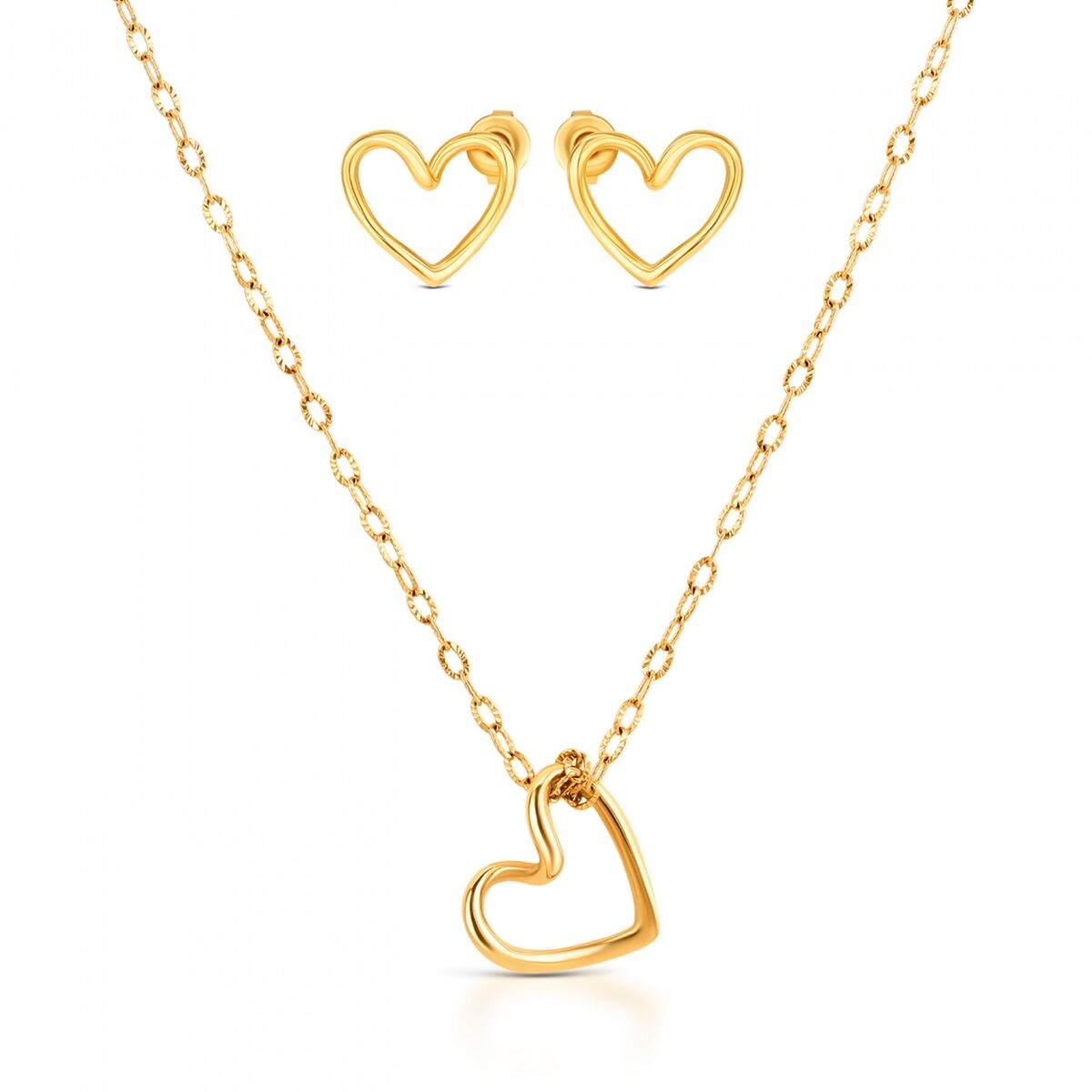 Set Colier și Cercei Damă One Jewels OJSET22G Auriu*