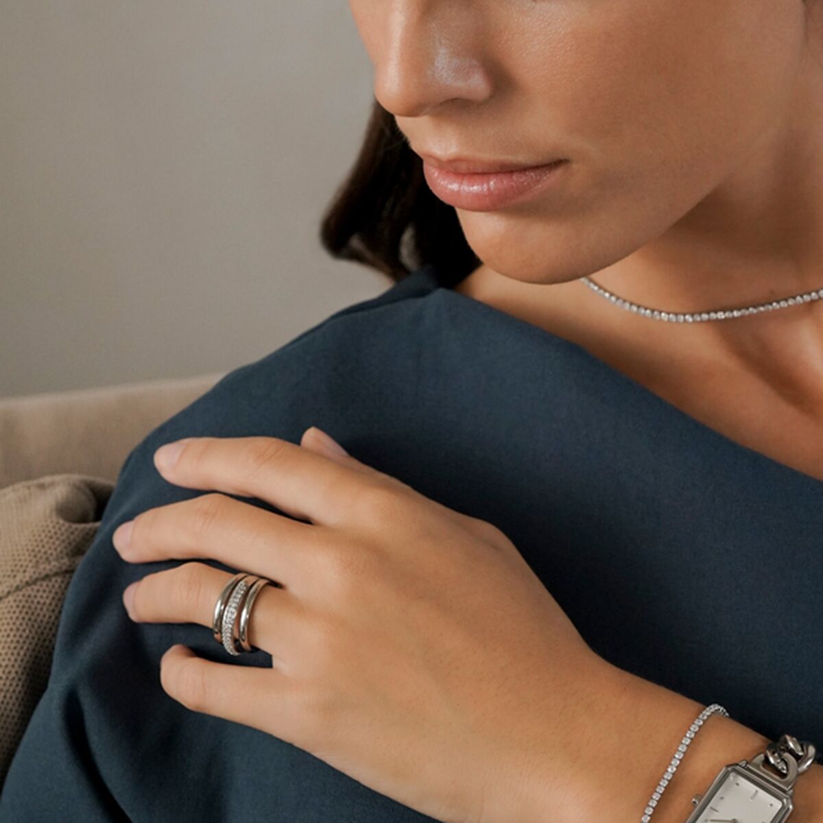 Inel Damă One Jewels OJSFR02S-8 Argintiu 8