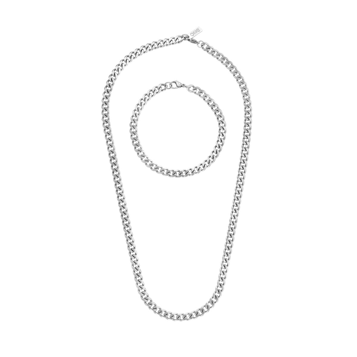 Set colier și brățară One Jewels OAMN4201SS Argintiu
