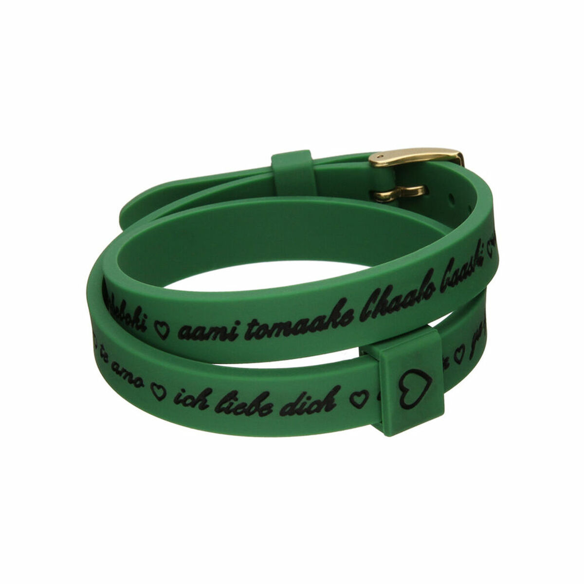 Brățară Damă il mezzometro I LOVE YOU GOLD - BRACCIALE IN SILICONE/SILICONE BRACELET