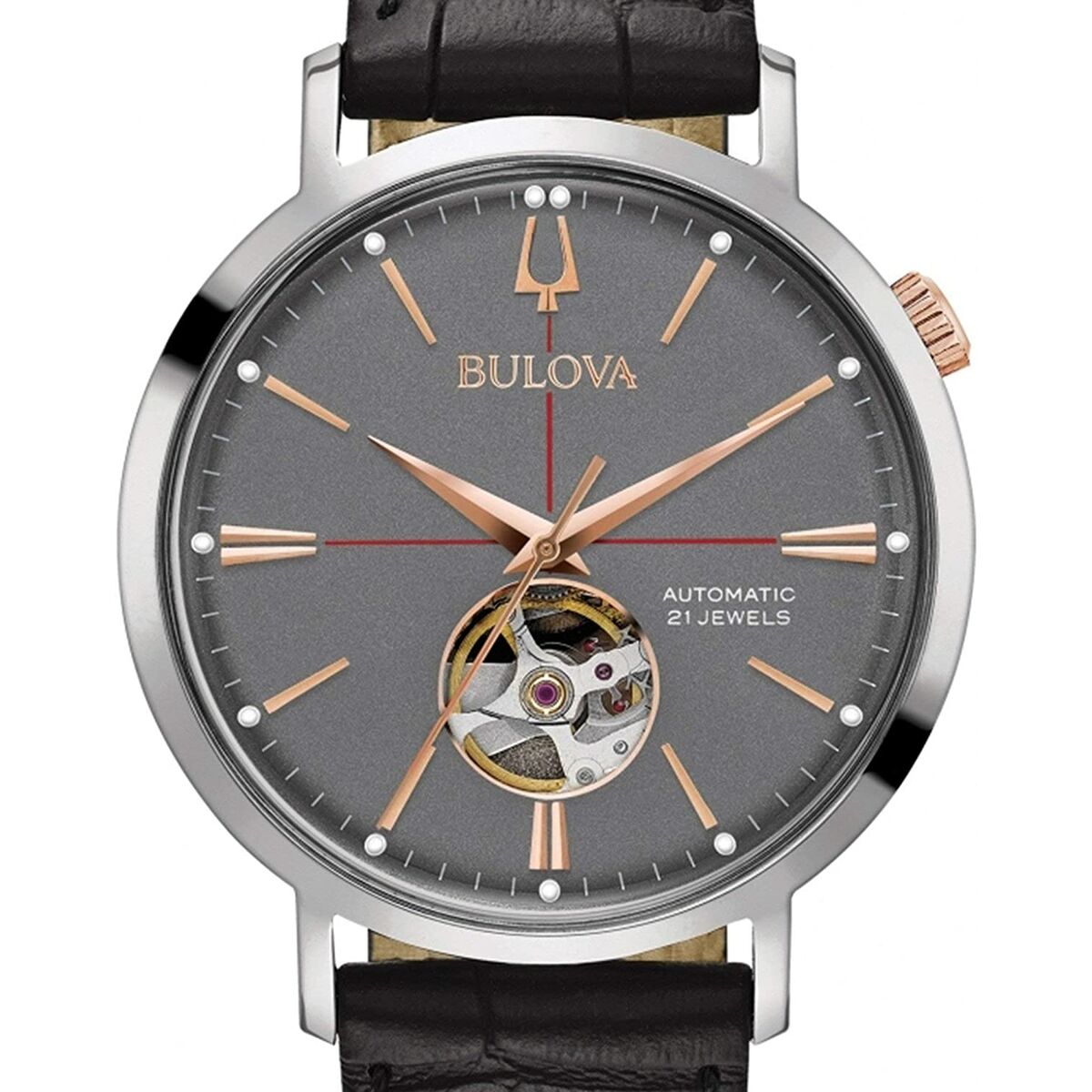 Ceas Bărbați Bulova 98A187 Negru Gri