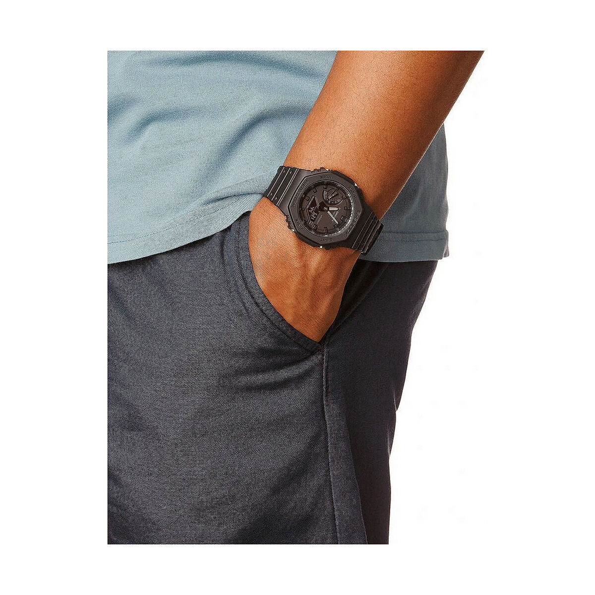 Ceas Bărbați Casio G-Shock OAK - ALL BLACK Negru (Ø 45 mm)