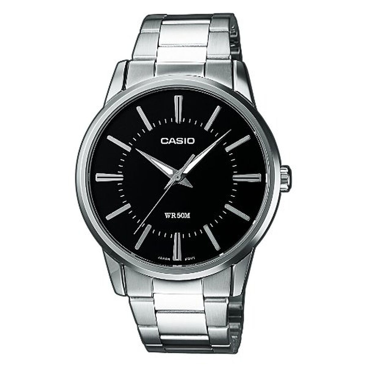 Ceas Bărbați Casio 3 H - BLACK Negru Argintiu (Ø 40 mm)