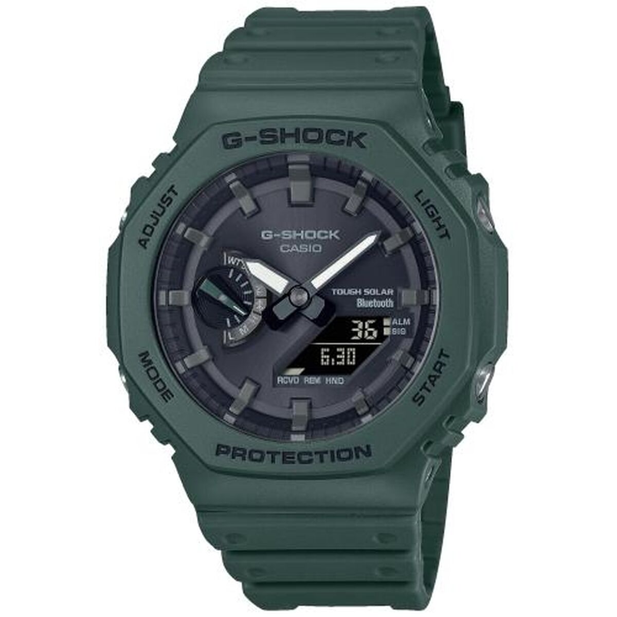 Ceas Bărbați Casio NEW OAK  - BLUETOOTH + TOUGH SOLAR Negru (Ø 44,5 mm) (Ø 45,5 mm)