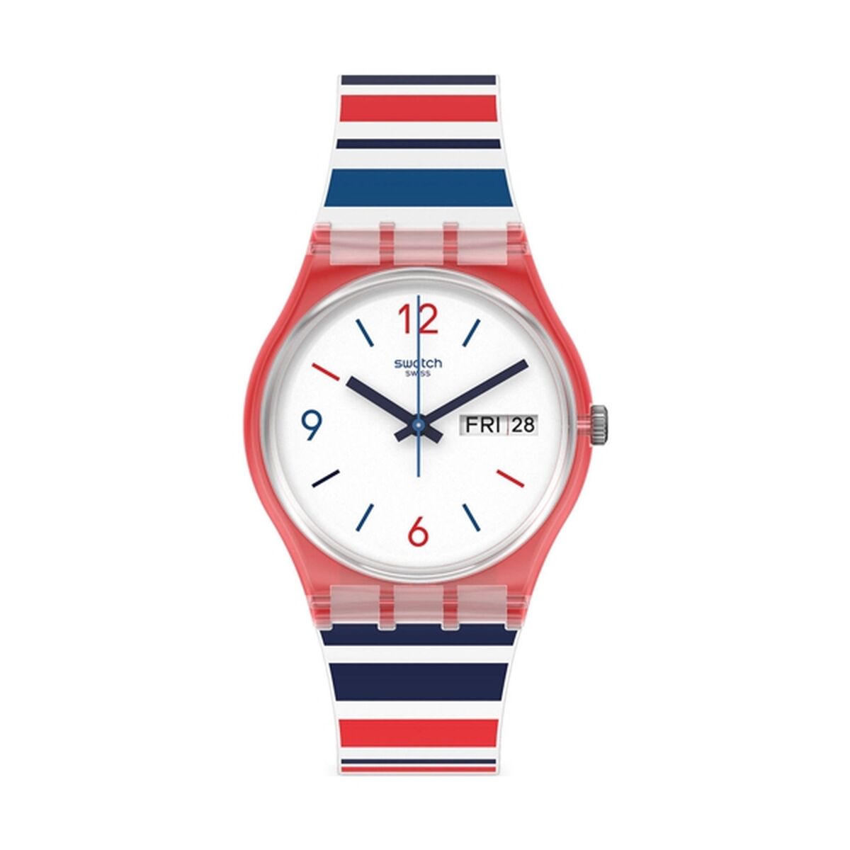 Ceas Bărbați Swatch SEA BARCODE Alb (Ø 34 mm)
