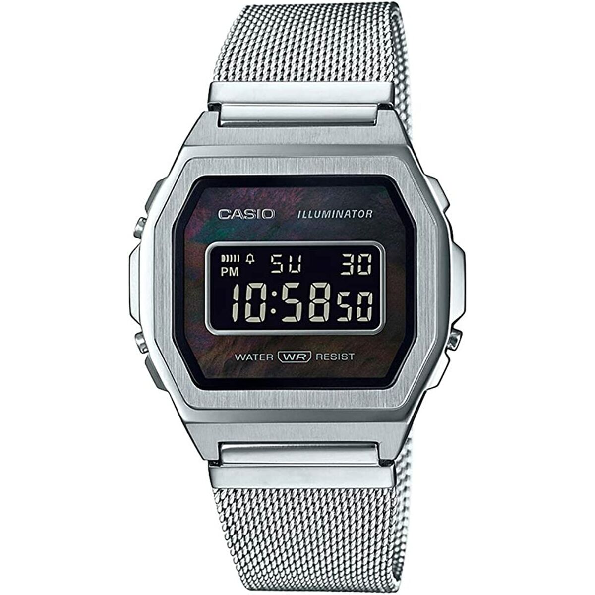 Ceas Bărbați Casio A1000M-1BEF Negru Argintiu