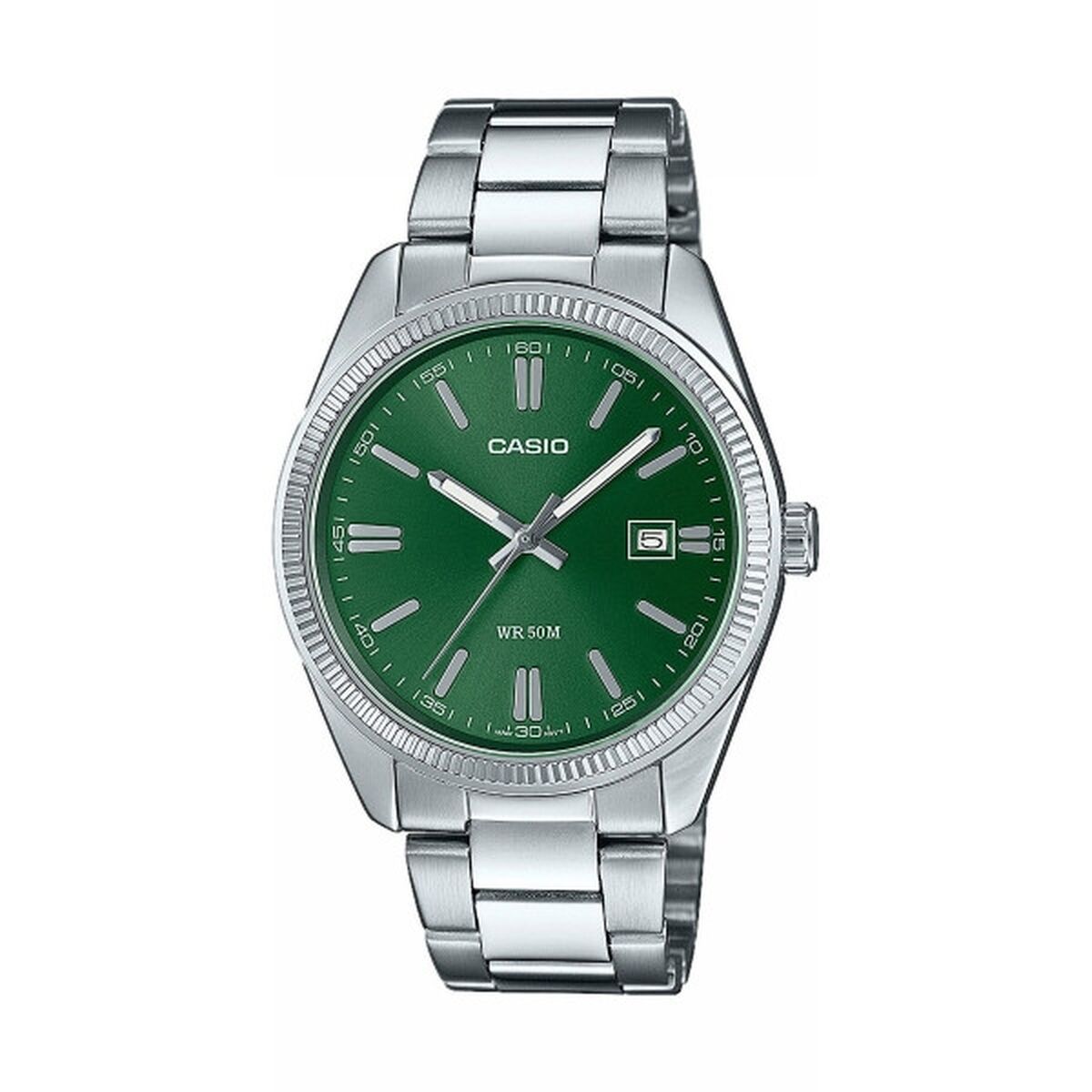 Ceas Bărbați Casio DATE - FOREST GREEN Verde Argintiu (Ø 38,5 mm)