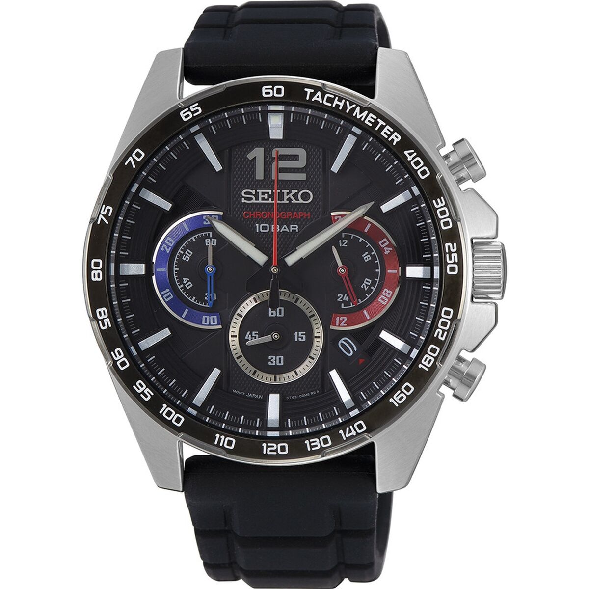 Ceas Bărbați Seiko SSB347P1 Negru