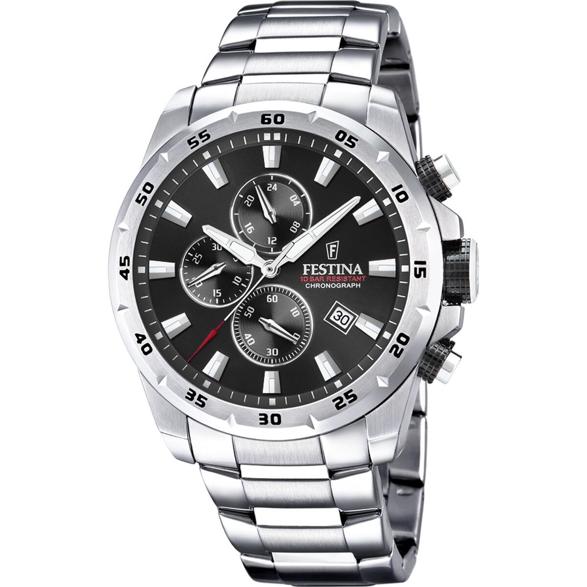 Ceas Bărbați Festina F20463/4 Negru Argintiu