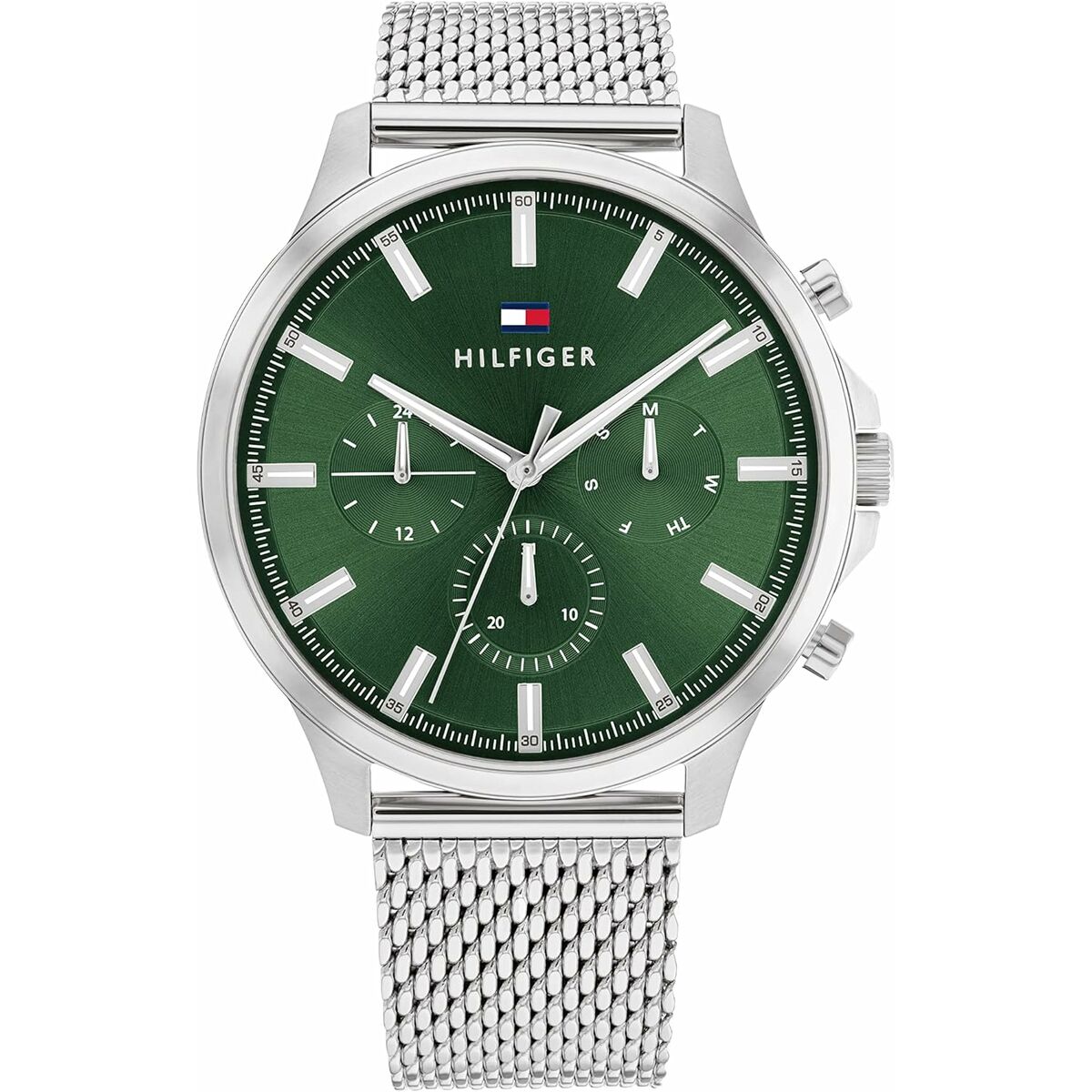 Ceas Bărbați Tommy Hilfiger 1683474 Verde Argintiu