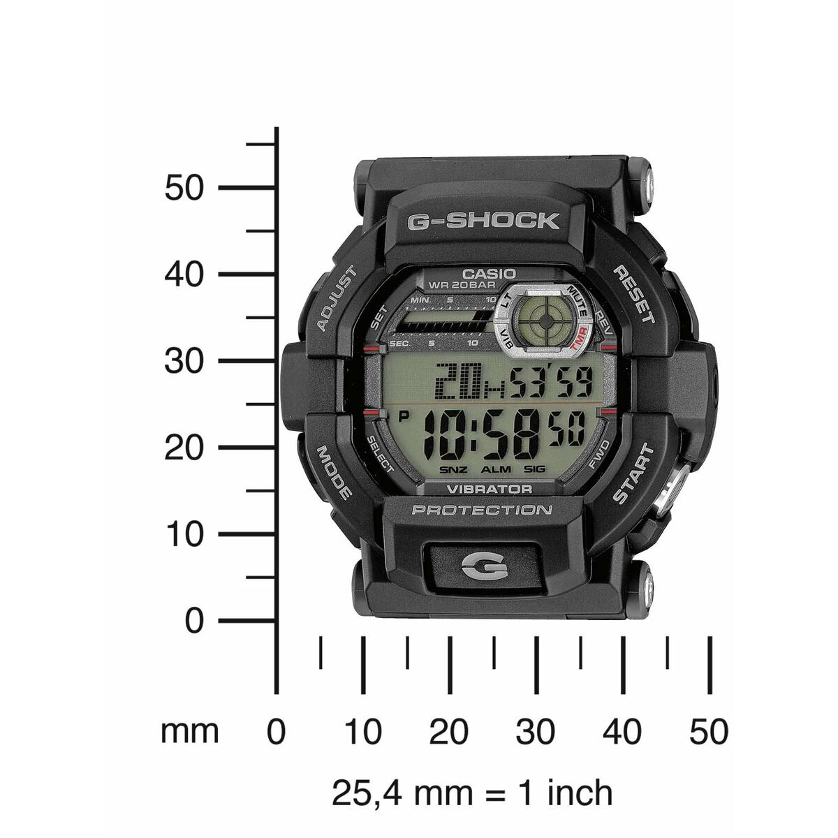 Ceas Bărbați Casio G-Shock GD-350-1ER Negru